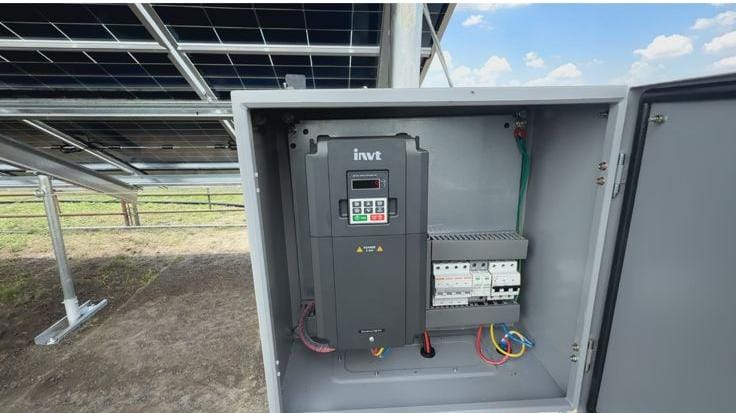 Solar VSD Driving a 7.5KW Pump